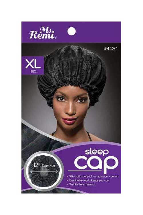 ANNIE - Ms. Remi Sleep Cap X-LARGE BLACK #4420