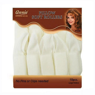 ANNIE - Pillow Soft Large Rollers WHITE #1248