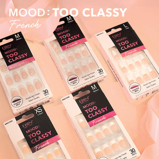 EBIN - MOOD: TOO CLASSY FRENCH NAIL - 002 (EXTRA SMALL)