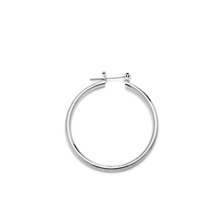 JOY JEWELRY - Silver Pincatch Hoop Earrings B11P