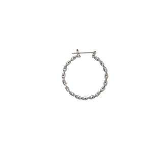 JOY JEWELRY - Silver Pincatch Hoop Earrings B14