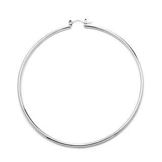 JOY JEWELRY - Silver Giant Hoop Earrings B26