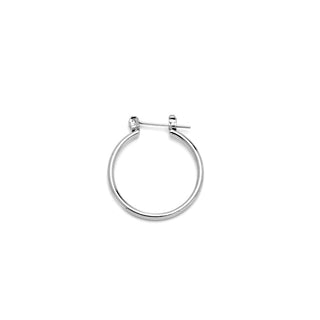 JOY JEWELRY - Silver Pincatch Hoop Earrings B08