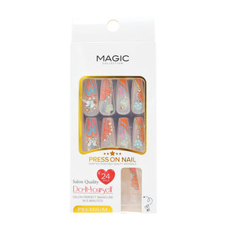 MAGIC COLLECTION - LUXURY DESIGN NAIL NUDE W/STONE #BD100-N02