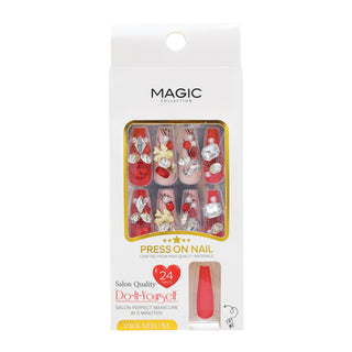 MAGIC COLLECTION - LUXURY DESIGN NAIL PINK W/STONE #BD100-P03