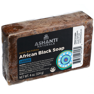 ASHANTI - 100% NATURAL AFRICAN BLACK SOAP BAR ARGAN OIL