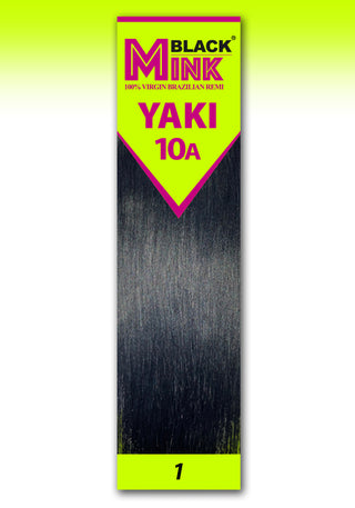 BLACK MINK - 100% VIRGIN BRAZILIAN REMI 10A PROCESSED YAKI STRAIGHT