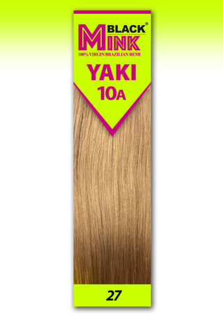 Buy 27-honey-blonde BLACK MINK - 100% VIRGIN BRAZILIAN REMI 10A PROCESSED YAKI STRAIGHT