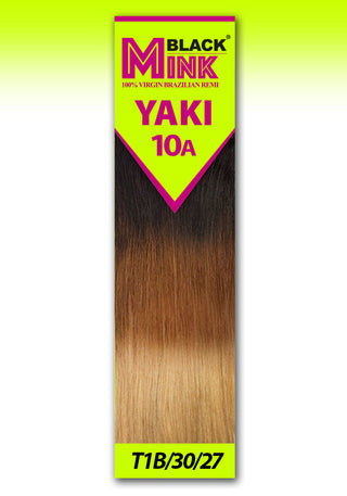 Buy t1b-30-27-two-tone-auburn-honey-blonde BLACK MINK - 100% VIRGIN BRAZILIAN REMI 10A PROCESSED YAKI STRAIGHT