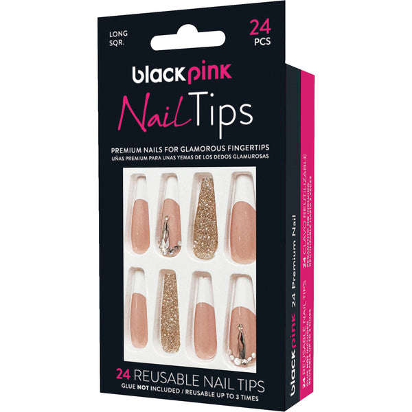 BLACK PINK - Nail Tips Premium False Nails BNT010