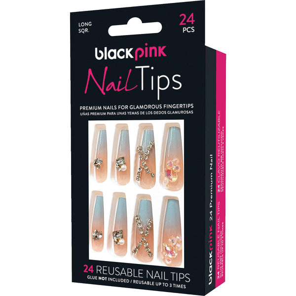 BLACK PINK - Nail Tips Premium False Nails BNT030