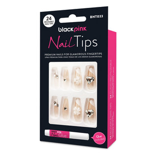 BLACK PINK - Nail Tips Premium False Nails BNT033