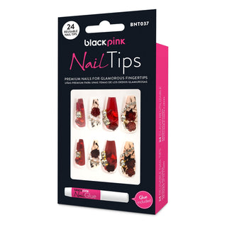 BLACK PINK - Nail Tips Premium False Nails BNT037