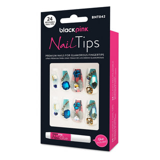 BLACK PINK - Nail Tips Premium False Nails BNT042