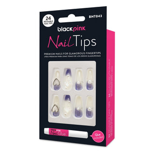 BLACK PINK - Nail Tips Premium False Nails BNT043