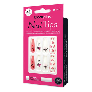 BLACK PINK - Nail Tips Premium False Nails BNT201