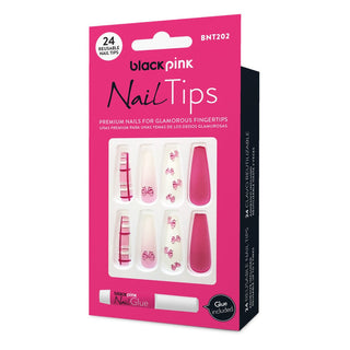 BLACK PINK - Nail Tips Premium False Nails BNT202