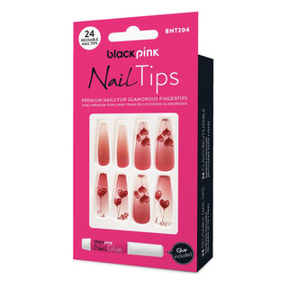 BLACK PINK - Nail Tips Premium False Nails BNT204
