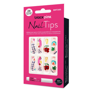 BLACK PINK - Nail Tips Premium False Nails BNT205