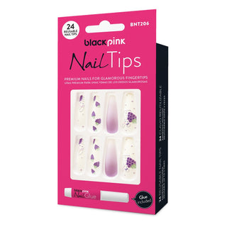 BLACK PINK - Nail Tips Premium False Nails BNT206