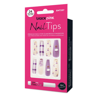 BLACK PINK - Nail Tips Premium False Nails BNT207