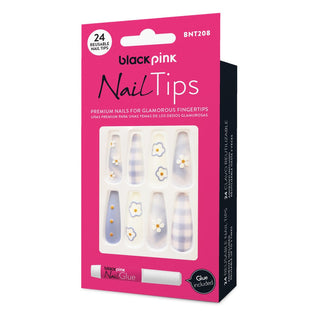 BLACK PINK - Nail Tips Premium False Nails BNT208