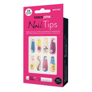 BLACK PINK - Nail Tips Premium False Nails BNT209