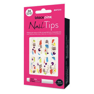 BLACK PINK - Nail Tips Premium False Nails BNT214