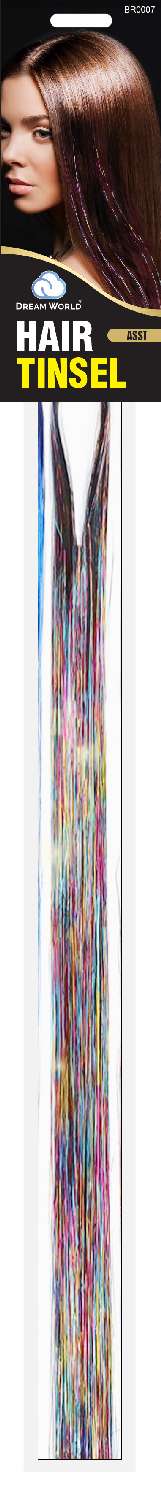 DREAM WORLD - HAIR TINSEL MULTI COLOR BR0007