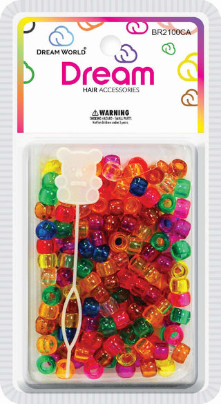 DREAM WORLD - Hair Bead Small Assorted 200 PCs BR2100CA