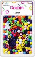 DREAM WORLD - HAIR BEAD REGULAR ASSORTED 200 PIECES