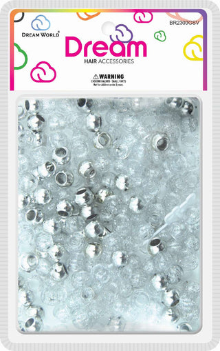 DREAM WORLD - HAIR ACCESSORIES Glitter Silver (BR2300GSV)