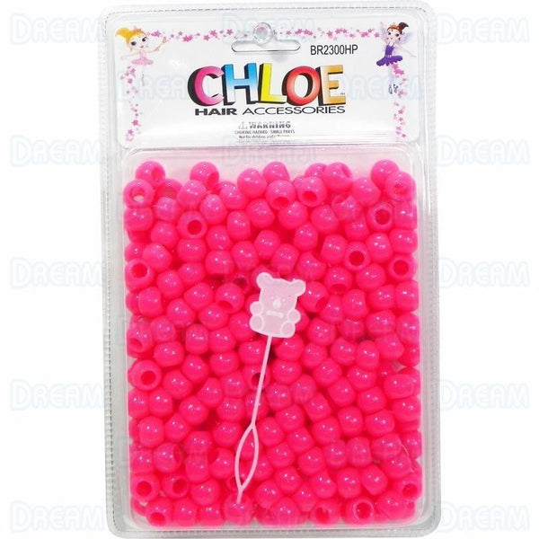 DREAM WORLD - ROUND BEAD 12MM 200 PC HOT PINK (BR2300HP)