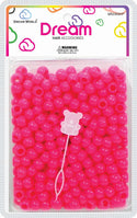 DREAM WORLD - ROUND BEAD 12MM 200 PC HOT PINK (BR2300HP)