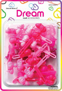 DREAM WORLD - Hair Barrettes Mixed Pink #BR2516MPK