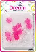 DREAM WORLD - Hair Barrettes Sunflower MINI MIX PINK 20PCs