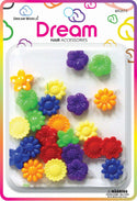 DREAM WORLD - Flower Hair Barrettes Assorted (BR2573)