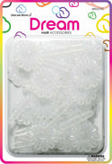 DREAM WORLD - Hair Barrettes Daisy CLEAR 24PCs