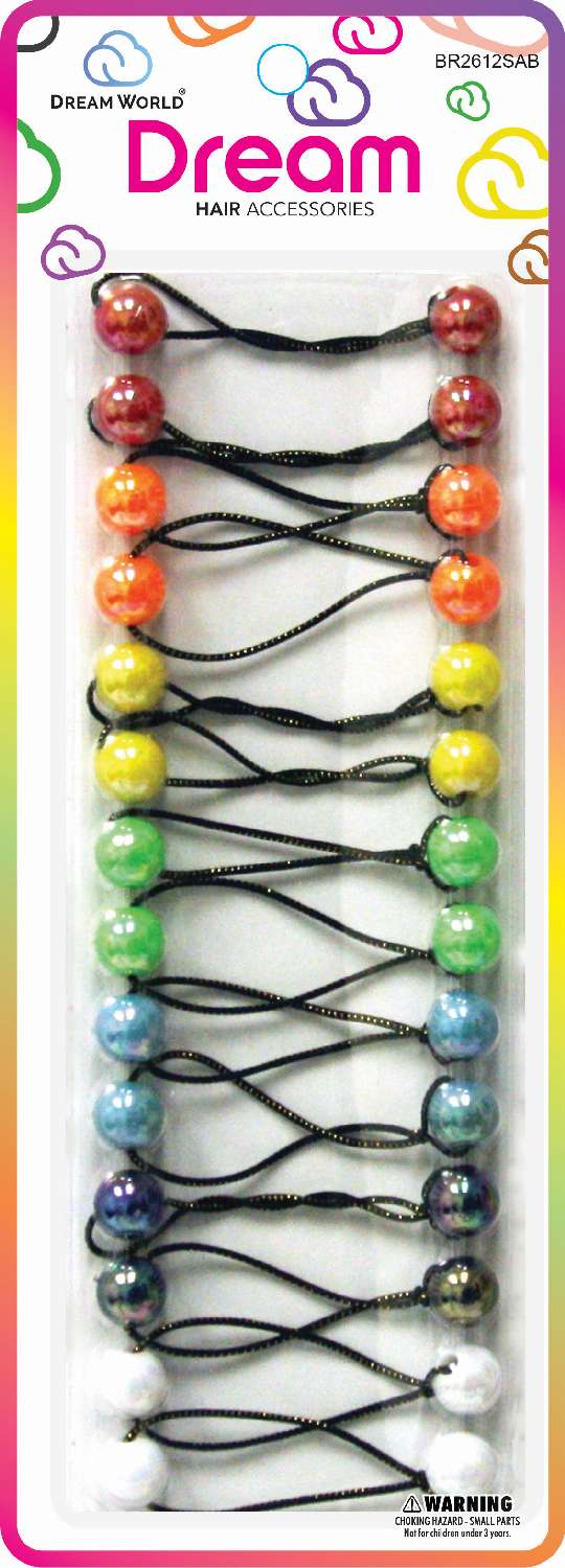 DREAM WORLD - Hair Knockers Small 12PCs Assorted (BR2612SAB)