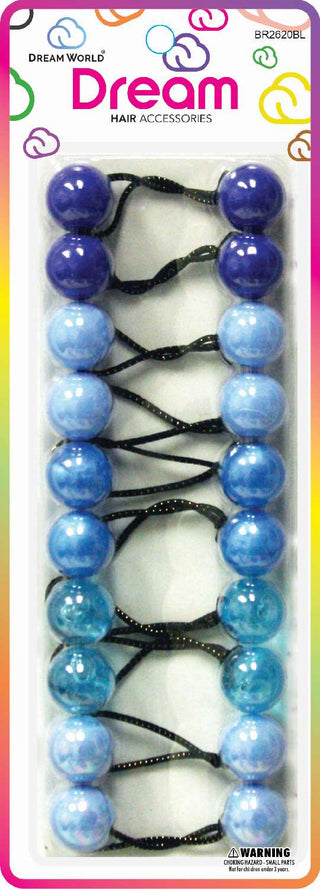 DREAM WORLD - Large Hair Knocker ASSORTED BLUE 10PCs