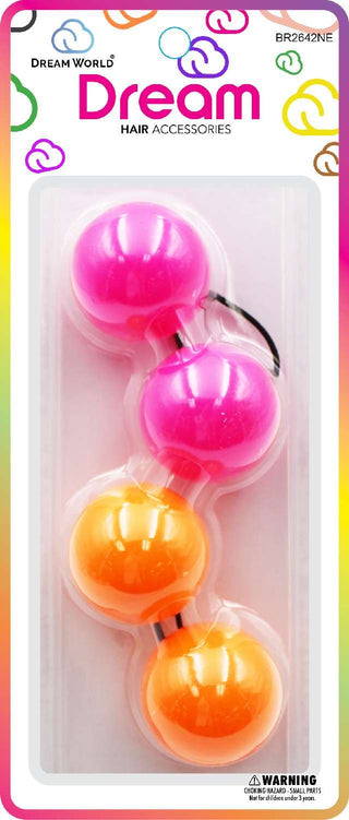 DREAM WORLD - Jumbo Hair Knocker 42MM 2PC BLACK