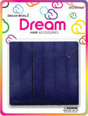 DREAM WORLD - HAIR RIBBON Navy 6PC 0.5″