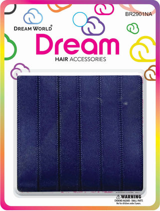 DREAM WORLD - HAIR RIBBON Navy 6PC 0.5″