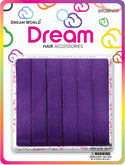 DREAM WORLD - HAIR RIBBON Purple 6PC 0.5″