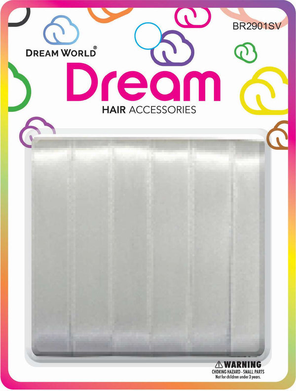 DREAM WORLD - Hair Ribbons Silver (BR2901SV)