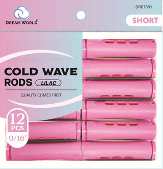 DREAM WORLD - 12 PCs 9/16" Short Orchid Cold Wave Rods