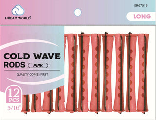 DREAM WORLD - 12 Pieces Pink Cold Wave Rods