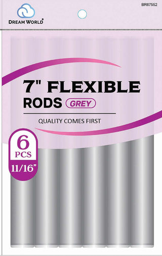 DREAM WORLD - 7" Flexible Rods Grey 6PCs