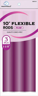 DREAM WORLD - 10" Flexible Rods Plum 4 Pieces