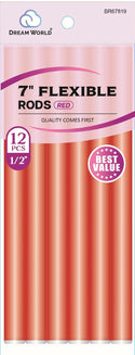 DREAM WORLD - 7" Long Flexible Rods 12pcs Red